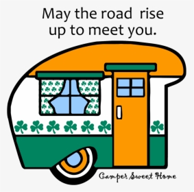 Irish Saying - Camper Sweet Camper Free Clip Art, HD Png Download, Transparent PNG
