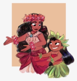 New Friends By Irlsealpup Disney Characters, Disney - Moana And Lilo Fan Art, HD Png Download, Transparent PNG
