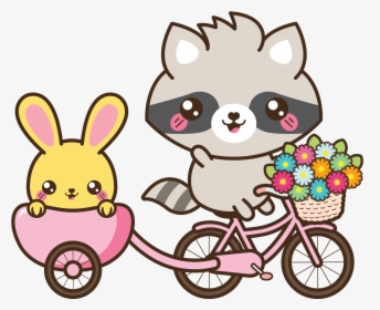 Kawaii Bike Illustration , Png Download - Kawaii Bike, Transparent Png, Transparent PNG