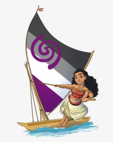 Asexual Pride- Moana so I’ve Got This Long List Of - Illustration, HD Png Download, Transparent PNG