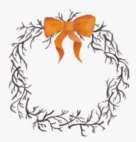 Orange Bow Tie Rattan Halloween Transparent Material, HD Png Download, Transparent PNG
