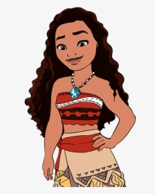 How To Draw Moana - Draw Moana Step By Step, HD Png Download, Transparent PNG