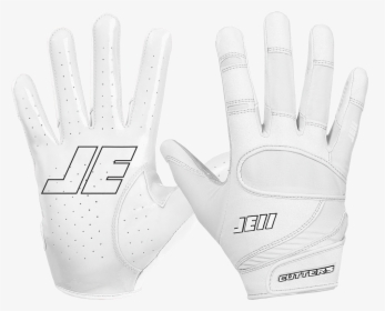 White Je11 Football Gloves, HD Png Download, Transparent PNG