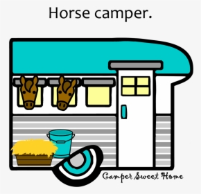 Horse - Horse Camper Clip Art, HD Png Download, Transparent PNG