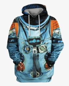 Gearhuman 3d Astronaut Suit Custom T-shirt - 3d Armstrong Space Suit Hoodie, HD Png Download, Transparent PNG