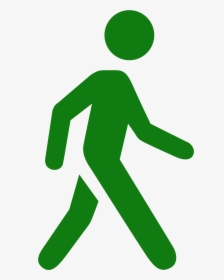Crosswalk Png -crosswalk Vector Pedestrian - Man Icon Walking Gif, Transparent Png, Transparent PNG