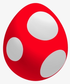 Mario Red Yoshi Egg Clipart , Png Download - Mario Red Yoshi Egg, Transparent Png, Transparent PNG