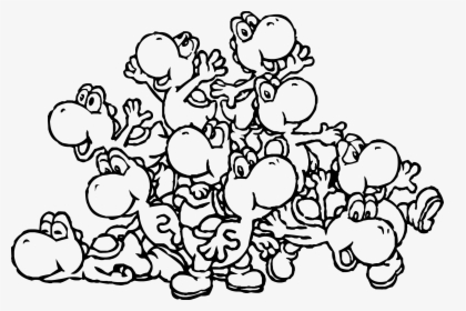 Yoshi Coloring Pages To Print - Mario Kart Yoshi Coloring Pages, HD Png Download, Transparent PNG