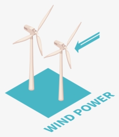 Transparent Wind Turbine Icon Png - Wind Turbine, Png Download, Transparent PNG