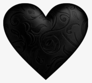 Corazon Negro Png Valentines Heart Black And White - Corazon Negro Hd Png, Transparent Png, Transparent PNG
