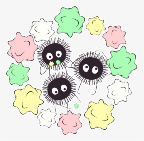 Soot Sprites And No Face From Spirited Away Look At, HD Png Download, Transparent PNG