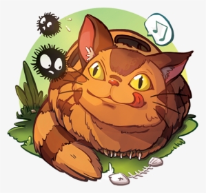 Totoro Cat Bus Png, Transparent Png, Transparent PNG