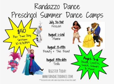 Summer Mini Camps At Randazzo Dance For Ages, HD Png Download, Transparent PNG