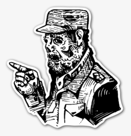 Fidel Castro Sticker - Castro Png Line, Transparent Png, Transparent PNG