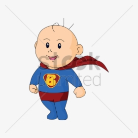 Super Man Baby Cartoon Clipart , Png Download - Super Man Baby, Transparent Png, Transparent PNG