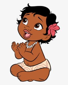 Baby Moana Sitting Clip Art, HD Png Download, Transparent PNG