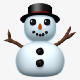 Iphone Emoji Snow Man, HD Png Download, Transparent PNG