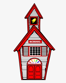 White Schoolhouse - One Room Schoolhouse Clipart, HD Png Download, Transparent PNG