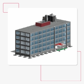 Architectural Bim Model Of Hospitality Project Revit - Commercial Building, HD Png Download, Transparent PNG