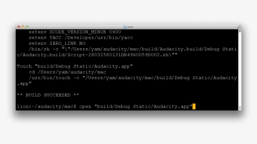 Bom Audiacty Build Xcodebuild Open - Password Reset Python Code, HD Png Download, Transparent PNG