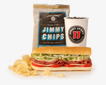 Jimmy Johns Sandwich And Chips, HD Png Download, Transparent PNG