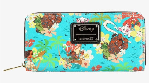 Moana Floral Print 8” Faux Leather Zip-around Wallet - Wallet, HD Png Download, Transparent PNG