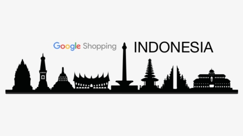 Google Shopping Indonesia - Indonesia City Silhouette, HD Png Download, Transparent PNG