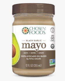 Black Garlic 100% Avocado Oil Based Mayo - Sweet Corn, HD Png Download, Transparent PNG