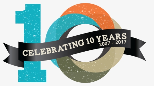 10th Year Anniversary Png Transparent, Png Download, Transparent PNG
