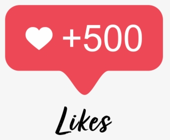 Instagram 500 Like Logo Png, Transparent Png, Transparent PNG