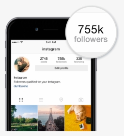 Instagram Followers In Mobile, HD Png Download, Transparent PNG