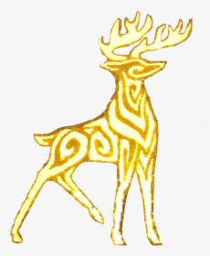 Golden Stag - Reindeer, HD Png Download, Transparent PNG