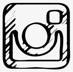 Black Instagram Insta Ins In I Like Likes Logo Design - Instagram Logo Sketched Png, Transparent Png, Transparent PNG