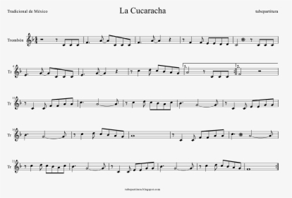 Tubescore Cockroach Song Sheet Music For Trombone Mexican - Cielito Lindo Partitura Violin, HD Png Download, Transparent PNG