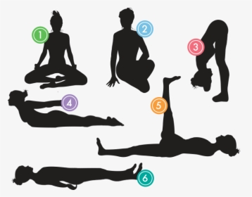 6 Yoga Poses To Do Before Bed - Illustration, HD Png Download, Transparent PNG