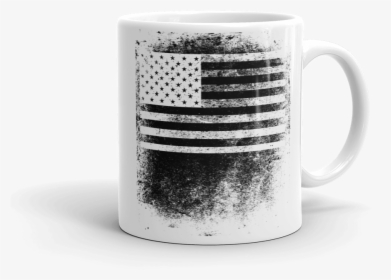 White American Flag Png -coffee Mug With Black And - Flag Of The United States, Transparent Png, Transparent PNG