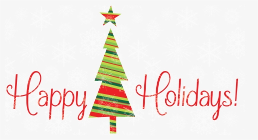 Happy Holidays With Tree Png - Christmas Tree Happy Holidays, Transparent Png, Transparent PNG