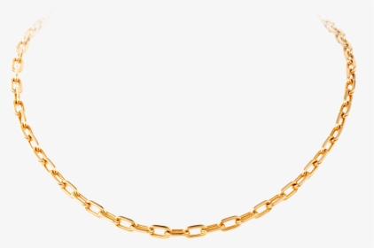 Download Gold Link Chain Necklace Png - Gold Chain Images Png, Transparent Png, Transparent PNG