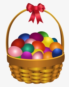 Easter Eggs In A Basket - Fruit Basket Clip Art, HD Png Download, Transparent PNG