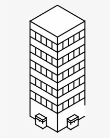 Building Clipart Black And White, HD Png Download, Transparent PNG
