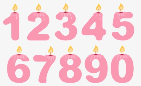 Birthday Candles Download Png Image - Birthday Candle Number Png, Transparent Png, Transparent PNG