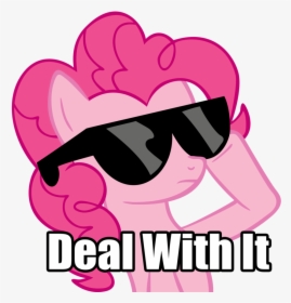 Deal With It Pixel Sunglasses Png Photo - My Little Pony Funny Pinkie Pie, Transparent Png, Transparent PNG