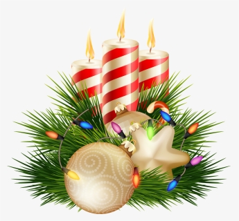 Free Clipart Christmas Candles, HD Png Download, Transparent PNG