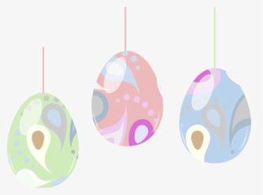 Circle,easter Bunny,easter Egg - Clip Art Hanging Easter Egg Png, Transparent Png, Transparent PNG
