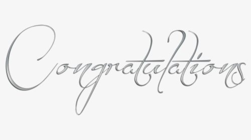 Congratulation Png Images - Calligraphy Png Transparent Background Congratulations, Png Download, Transparent PNG