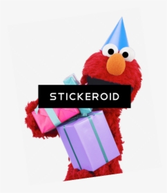 Sesame Street Elmo With Gifts - Elmo Birthday Clipart Png, Transparent Png, Transparent PNG