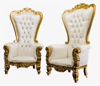 Gold Throne Chairs - Club Chair, HD Png Download, Transparent PNG