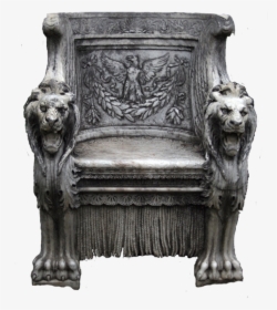 Transparent Chair Png - Stone Throne Png, Png Download, Transparent PNG