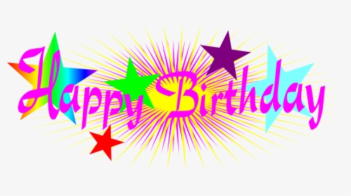 Happy Birthday Png Text, Transparent Png, Transparent PNG