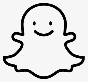 Social Logo Snapchat Outline Png Clipart Image - Snapchat Icon Transparent Background, Png Download, Transparent PNG